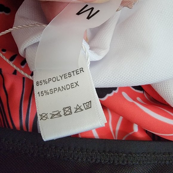 Yonique Two Piece Blouson Tankini Swimsuits for Women NWT size M - Picture 11 of 14